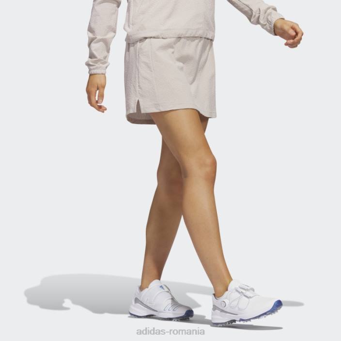 Adidas fustă de golf seersucker taupe de 16 inchi femei taupe 2JBN2590