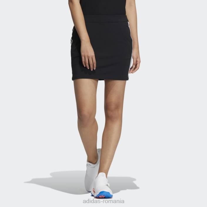 Adidas fusta neagra cu 3 dungi femei negru 2JBN3017