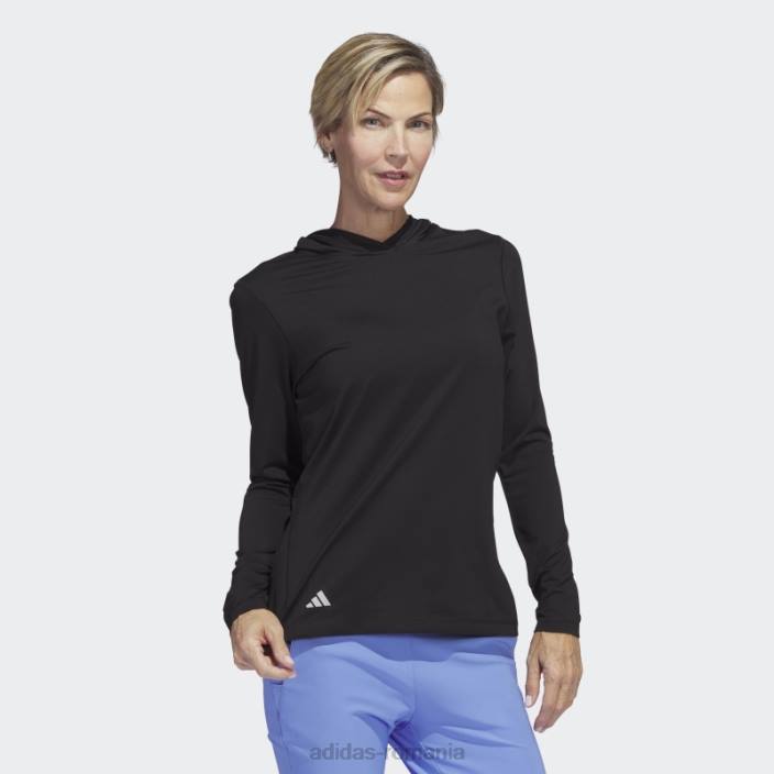 Adidas hanorac de golf de performanță negru femei negru 2JBN10087