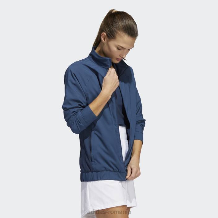 Adidas jachetă cu fermoar complet bluemarin essentials femei marina 2JBN10468