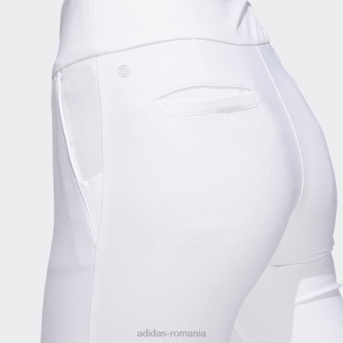 Adidas pantaloni albi cu tragere la glezne femei alb 2JBN16408