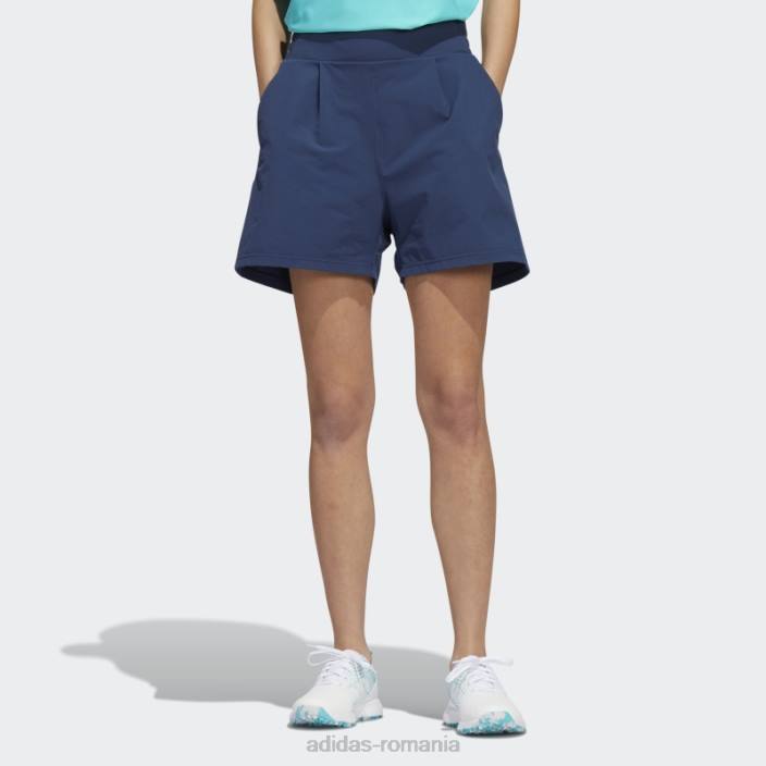 Adidas pantaloni scurți plisați, bleumarin, adidas femei marina 2JBN2949