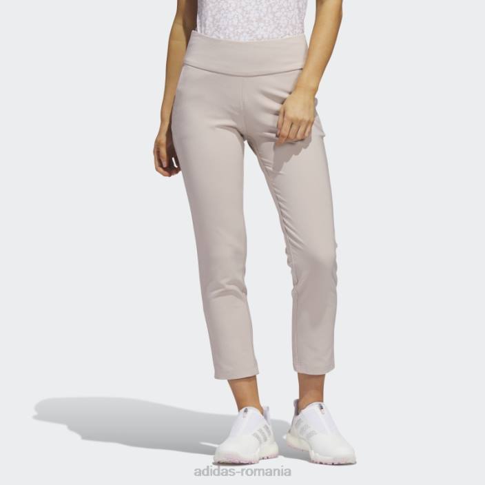 Adidas pantaloni taupe cu tragere la glezne femei taupe 2JBN10229