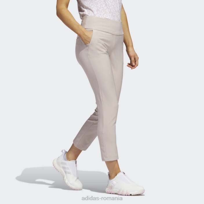 Adidas pantaloni taupe cu tragere la glezne femei taupe 2JBN10229