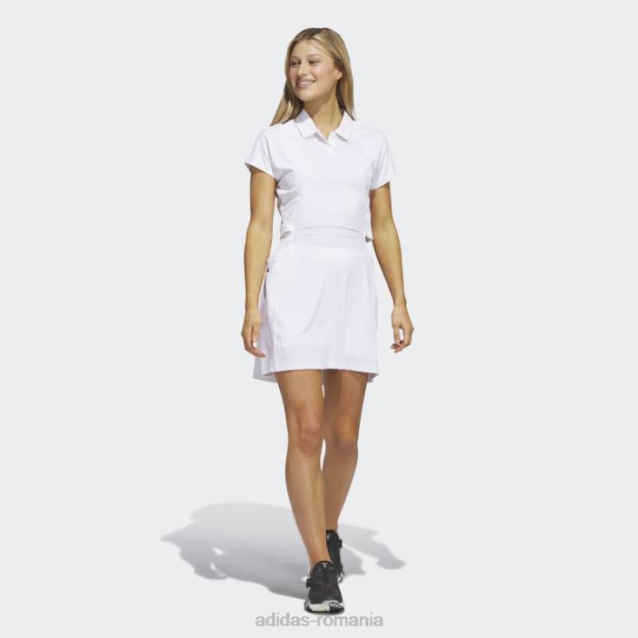 Adidas rochie de golf albă femei alb 2JBN10064