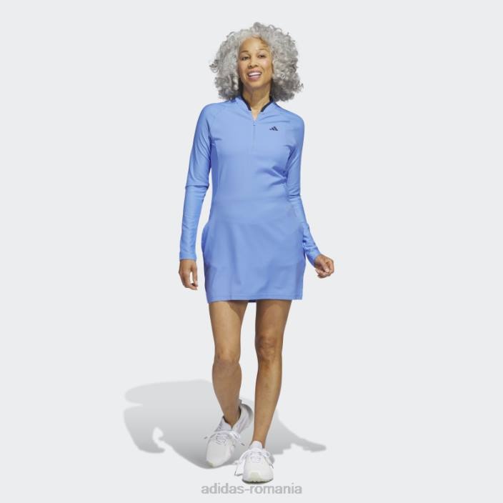 Adidas rochie golf cu maneca lunga albastra femei albastru 2JBN9968