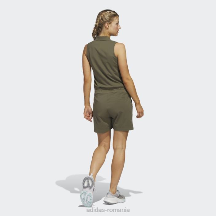 Adidas salopetă de golf din tricot măsliniu femei măsline 2JBN10169