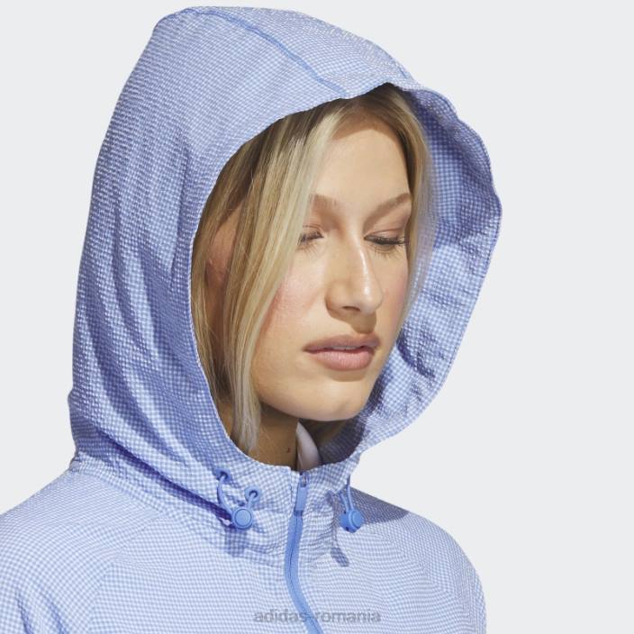 Adidas seersucker 1/4-zip golf hanorac mod albastru femei albastru 2JBN9752