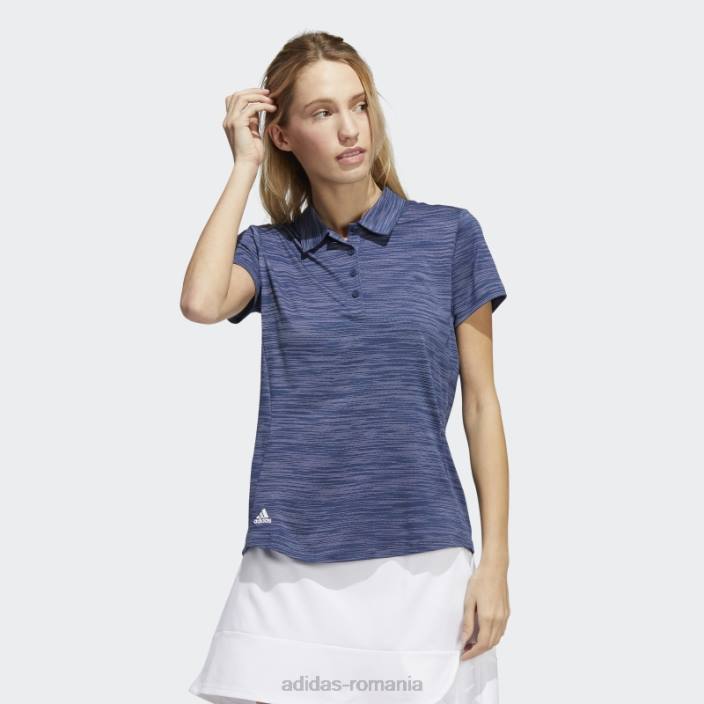 Adidas tricou polo cu mânecă scurtă vopsit în spațiu bleumarin femei bleumarin/alb 2JBN10747
