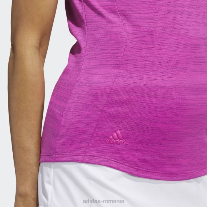 Adidas tricou polo cu mânecă scurtă vopsit în spațiu fucsia femei fucsia/marine 2JBN10043