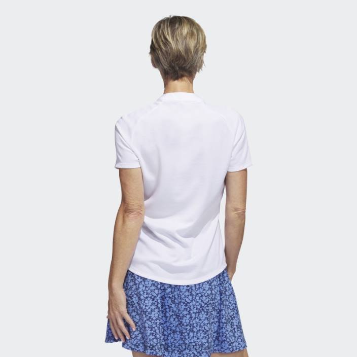 Adidas tricou polo de golf alb texturat femei alb 2JBN16792