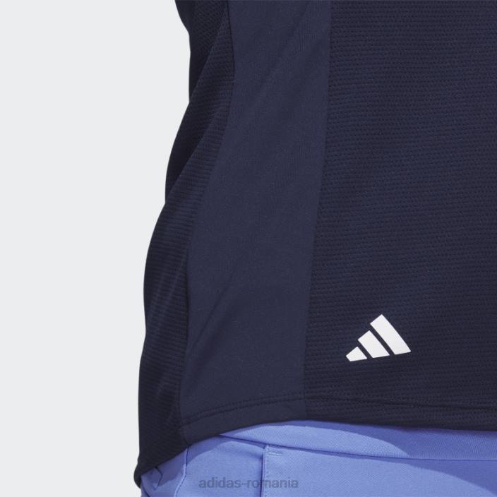 Adidas tricou polo de golf cu textură fără mâneci bleumarin femei marina 2JBN17125