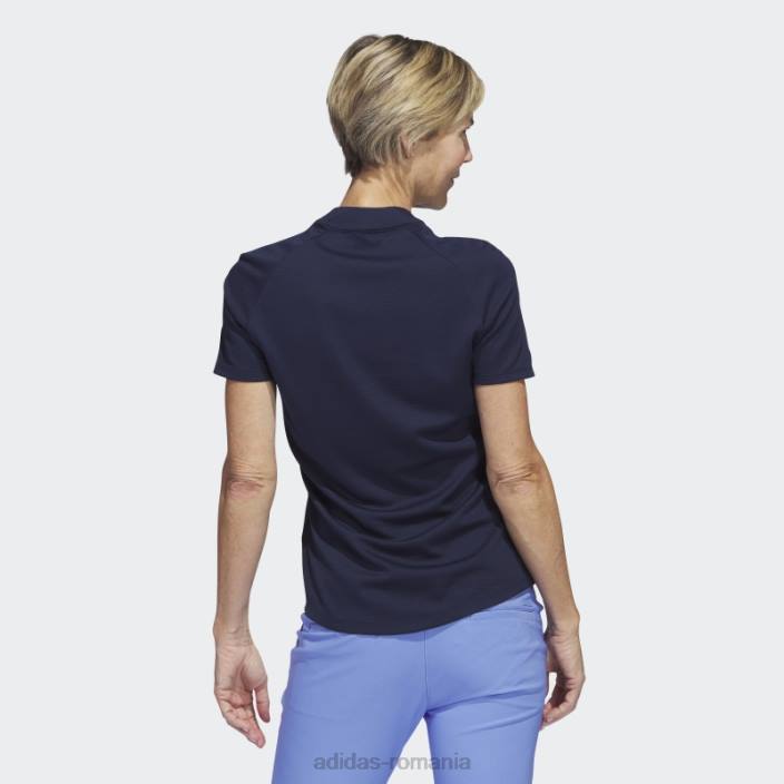 Adidas tricou polo de golf cu textura bleumarin femei marina 2JBN17062