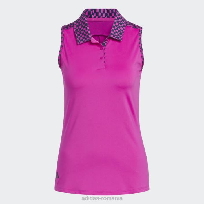 Adidas tricou polo de golf fără mâneci fucsia ultimate365 adidas femei fucsie 2JBN2631