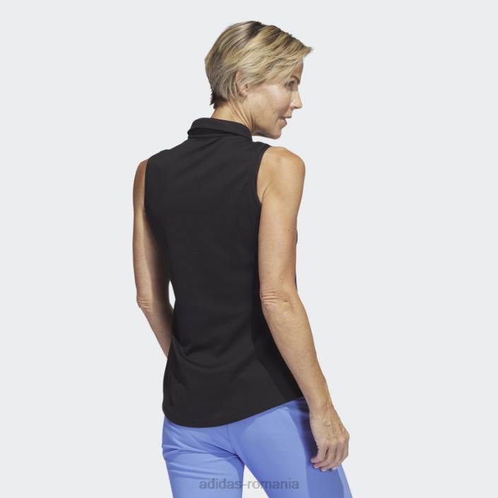 Adidas tricou polo de golf fără mâneci negru adidas femei negru 2JBN9774