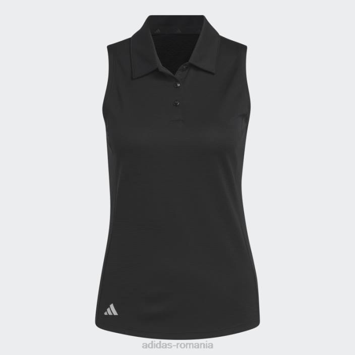 Adidas tricou polo de golf fără mâneci negru adidas femei negru 2JBN9774