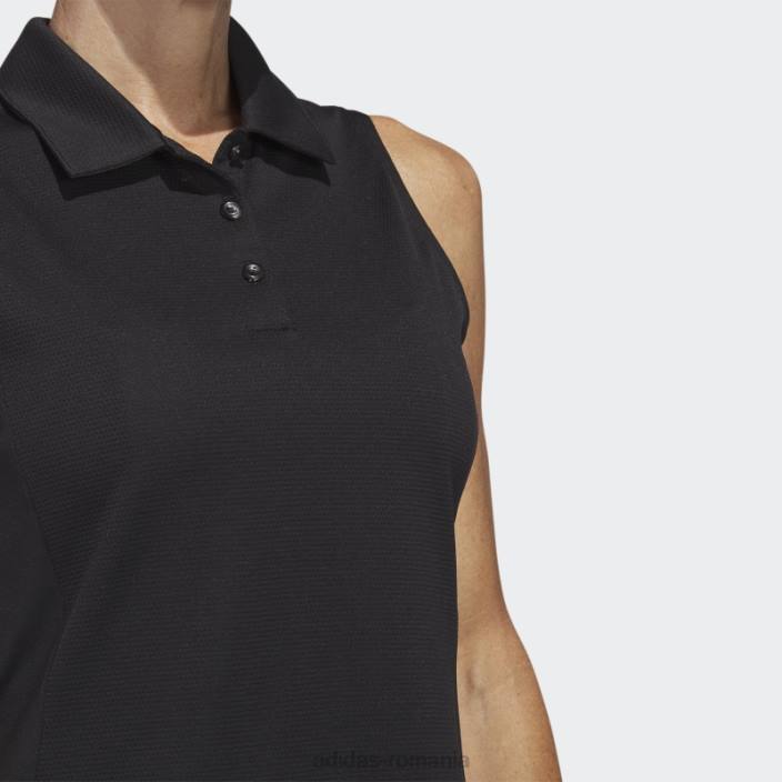 Adidas tricou polo de golf fără mâneci negru adidas femei negru 2JBN9774