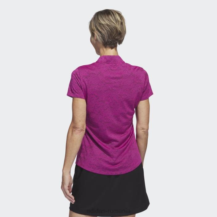 Adidas tricou polo de golf jacquard fucsia femei fucsie 2JBN10013
