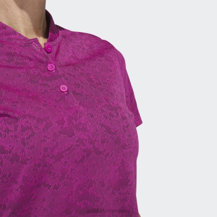 Adidas tricou polo de golf jacquard fucsia femei fucsie 2JBN10013