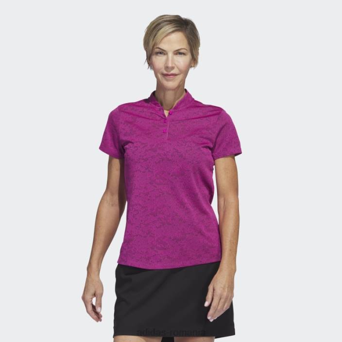 Adidas tricou polo de golf jacquard fucsia femei fucsie 2JBN16720