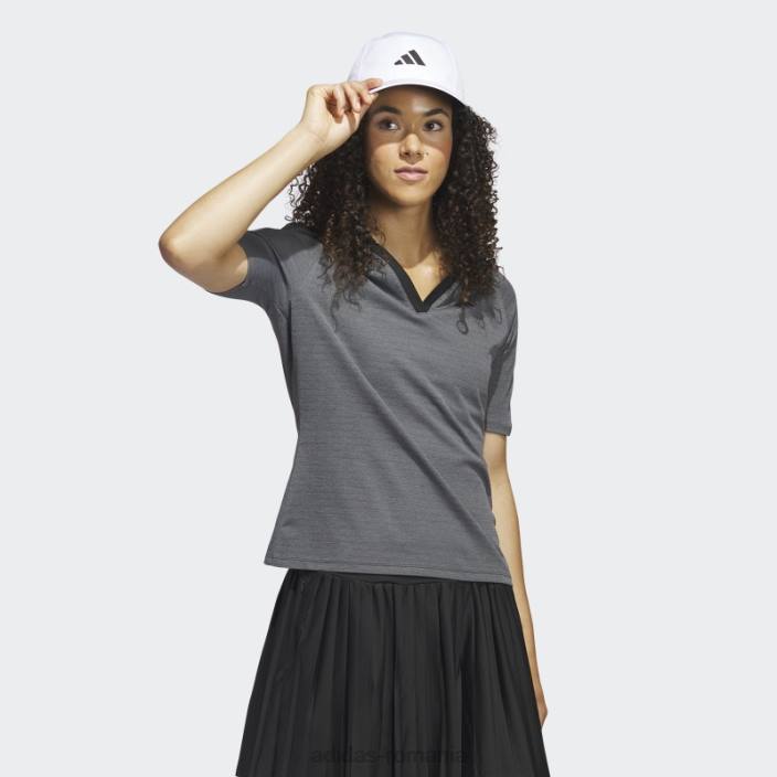 Adidas tricou polo de golf negru cu jumătate de mânecă ultimate365 tour neprezentare femei negru 2JBN17002