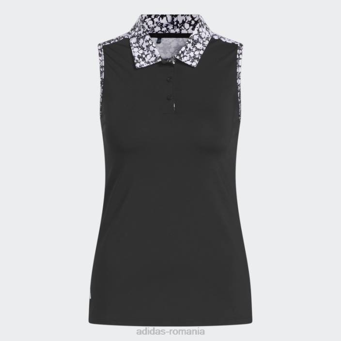 Adidas tricou polo de golf negru ultimate365 fără mâneci femei negru 2JBN10133