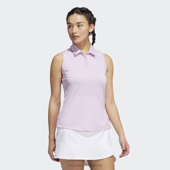 Adidas tricou polo fără mâneci liliac femei liliac 2JBN2645