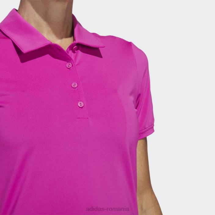 Adidas tricou polo fucsia ultimate365 solid adidas femei fucsie 2JBN2613