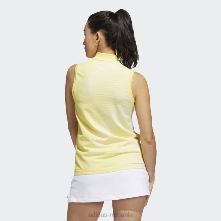 Adidas tricou polo galben primeknit fără mâneci adidas femei galben 2JBN3063