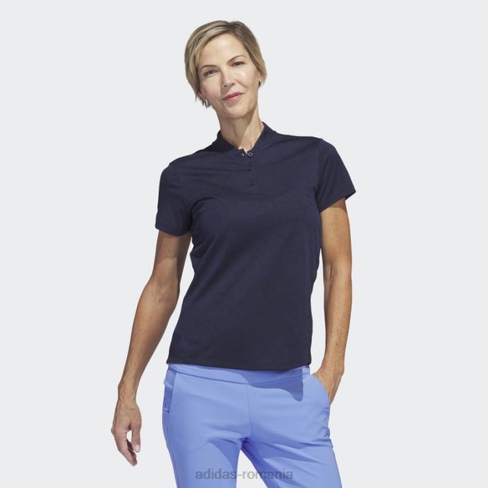 Adidas tricou polo golf jacquard bleumarin femei marina 2JBN9932