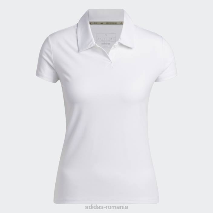 Adidas tricou polo negru, alb melange femei melange alb 2JBN9703