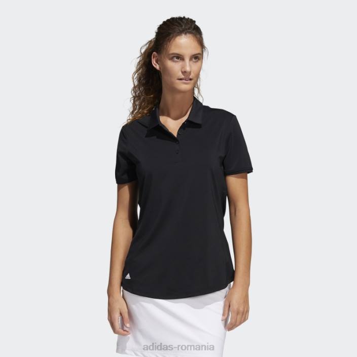 Adidas tricou polo negru ultimate365 solid femei negru 2JBN9107
