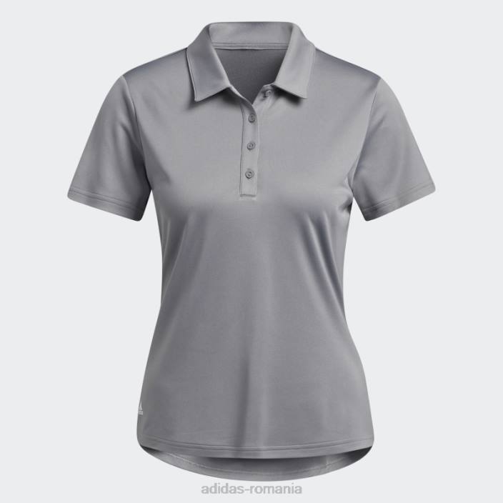 Adidas tricou polo performance primegreen gri femei gri 2JBN10022