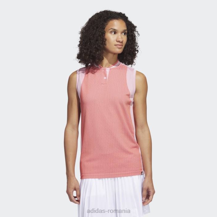 Adidas tricou polo roșu ultimate365 tour fără mâneci primeknit adidas femei roșu 2JBN9051