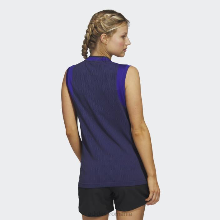 Adidas tricou polo ultimate365 tour fără mâneci din tricot, albastru adidas femei albastru 2JBN17130