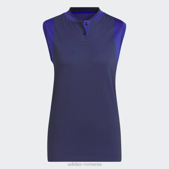 Adidas tricou polo ultimate365 tour fără mâneci din tricot, albastru adidas femei albastru 2JBN17130