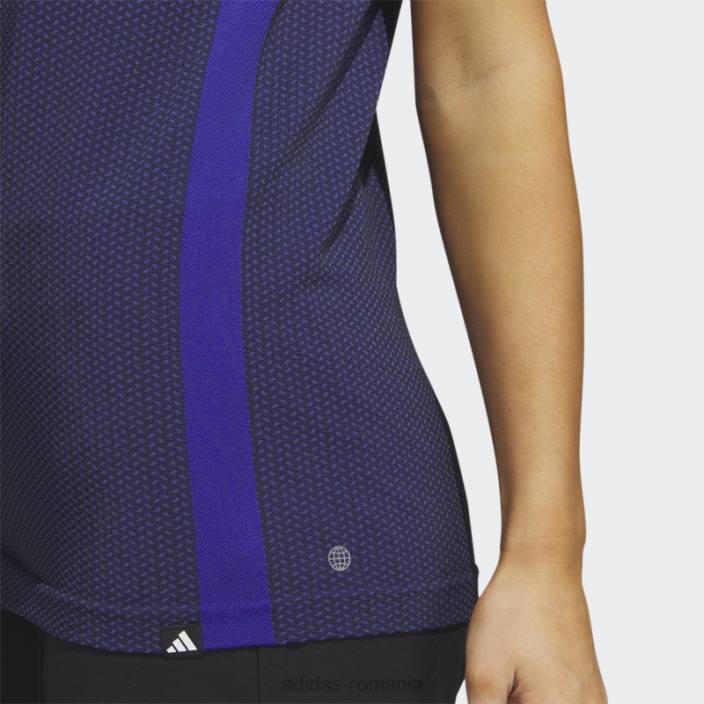 Adidas tricou polo ultimate365 tour fără mâneci din tricot, albastru adidas femei albastru 2JBN17130