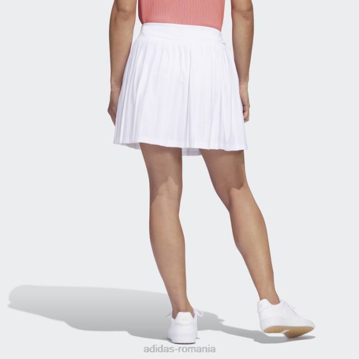 Adidas ultimate365 tour fustă de golf plisată de 15 inci, albă femei alb 2JBN16910
