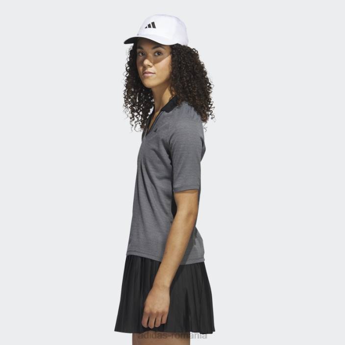Adidas ultimate365 tour neprezentare tricou polo de golf cu jumătate de mânecă, negru femei negru 2JBN9769
