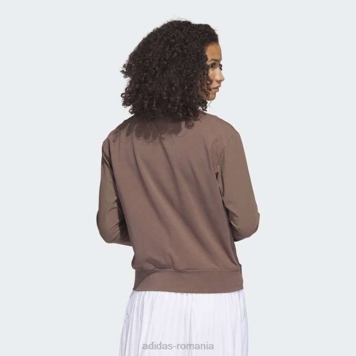 Adidas ultimate365 tour pulover de golf cu fermoar 1/4 pământ femei Pământ 2JBN9085