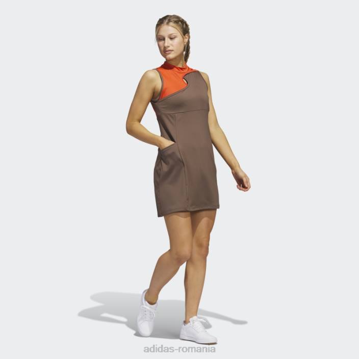 Adidas ultimate365 tour rochie de golf colorblocked earth femei Pământ 2JBN9062