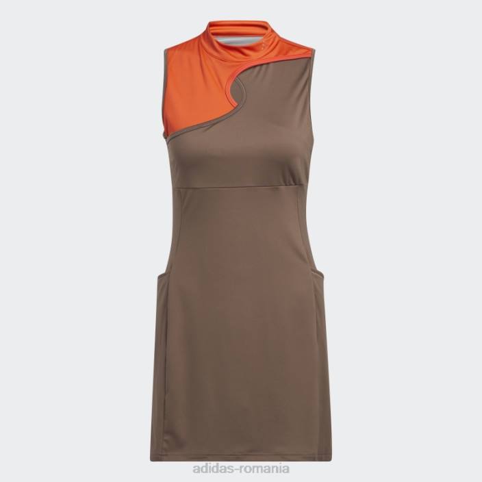 Adidas ultimate365 tour rochie de golf colorblocked earth femei Pământ 2JBN9062