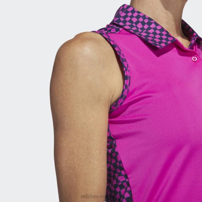 Adidas ultimate365 tricou polo de golf fără mâneci fucsia femei fucsie 2JBN9643