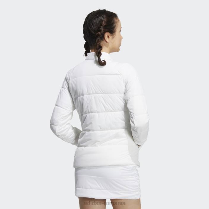 Adidas vânt.rdy jachetă căptușită cu mânecă lungă albă femei alb 2JBN9914
