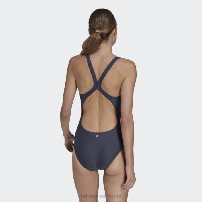Adidas Costum de baie cu logo cu 3 bare bleumarin femei bleumarin/coral 2JBN16639