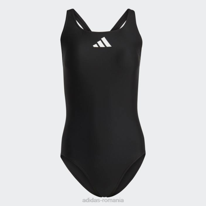 Adidas Costum de baie cu logo cu 3 bare negru femei alb negru 2JBN16442