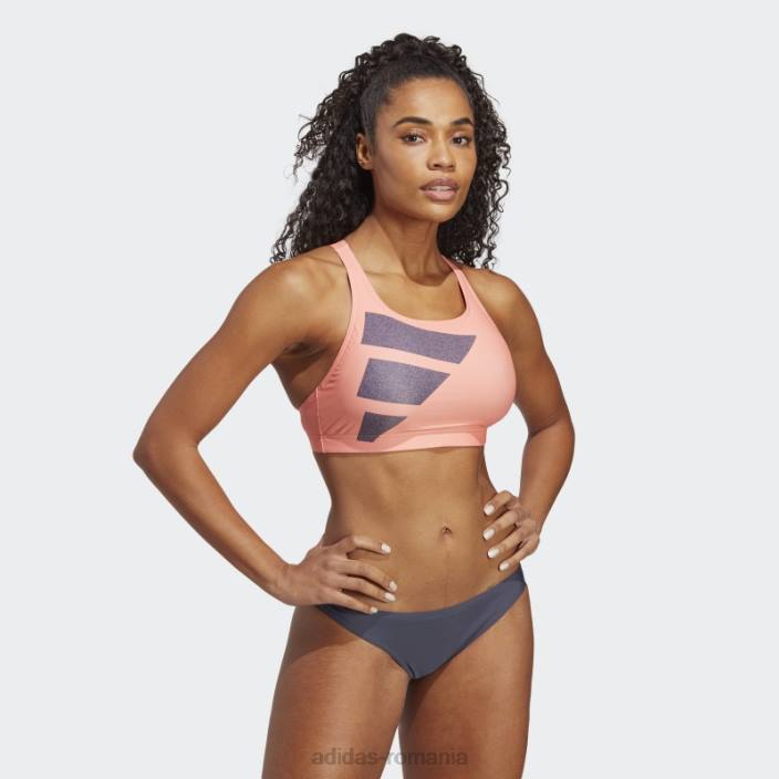 Adidas baruri mari bikini coral femei coral/marine/alb 2JBN9710