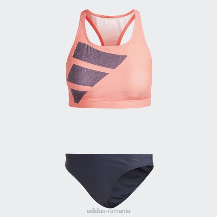 Adidas baruri mari bikini coral femei coral/marine/alb 2JBN9710