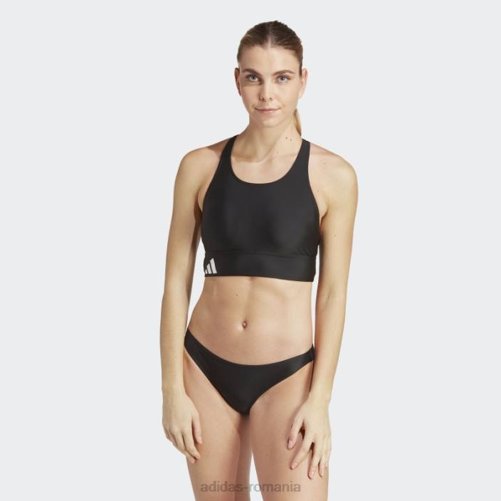 Adidas bikini de plajă cu marca neagră femei alb negru 2JBN16774