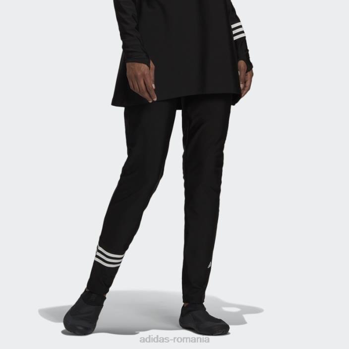 Adidas pantaloni negri de baie femei alb negru 2JBN16642